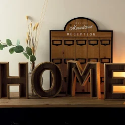 Mot à poser Home - bois H26 cm - Atmosphera