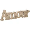 Mot déco Amour - manguier - 30x10 - 2 cm - Atmosphera