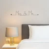 Mrs & Mr - Sculpture fil de fer 50-60 cm - Bijoux de mur