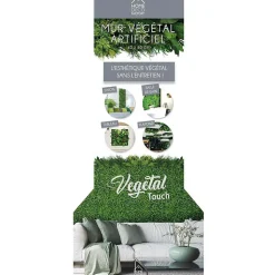 Mur végétal artificiel 60x40 cm