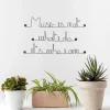 Music is not what I do it's who I am - Sculpture fil de fer 50-60 cm - Bijoux de mur