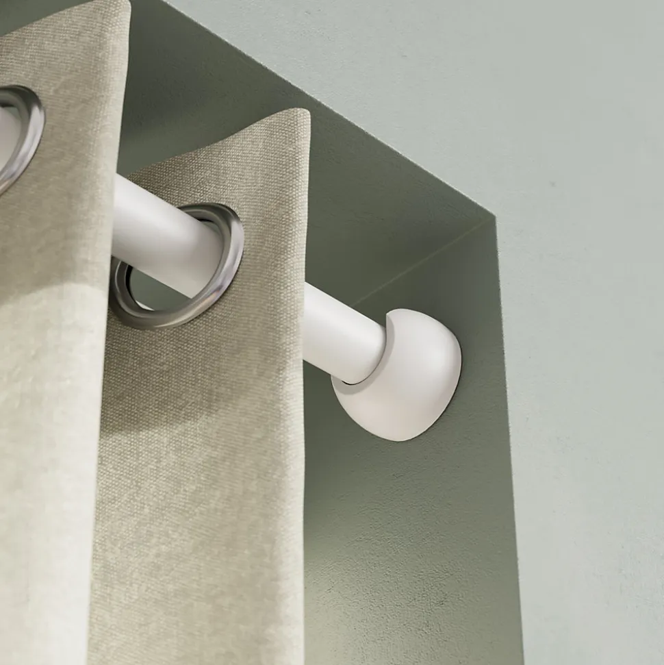 Naissance support tringle à rideau Volos bois de hêtre blanc Ø28mm GoodHome