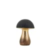 Objet déco champignon doré 17cm