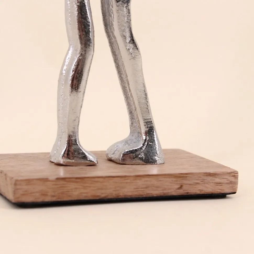 Objet déco silhouette couple 19cm