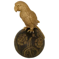Oiseau résine Belli H.19cm doré - Atmosphera