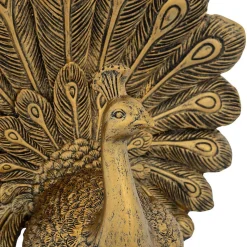 Oiseau Wild Romance H.27cm résine doré - Atmosphera