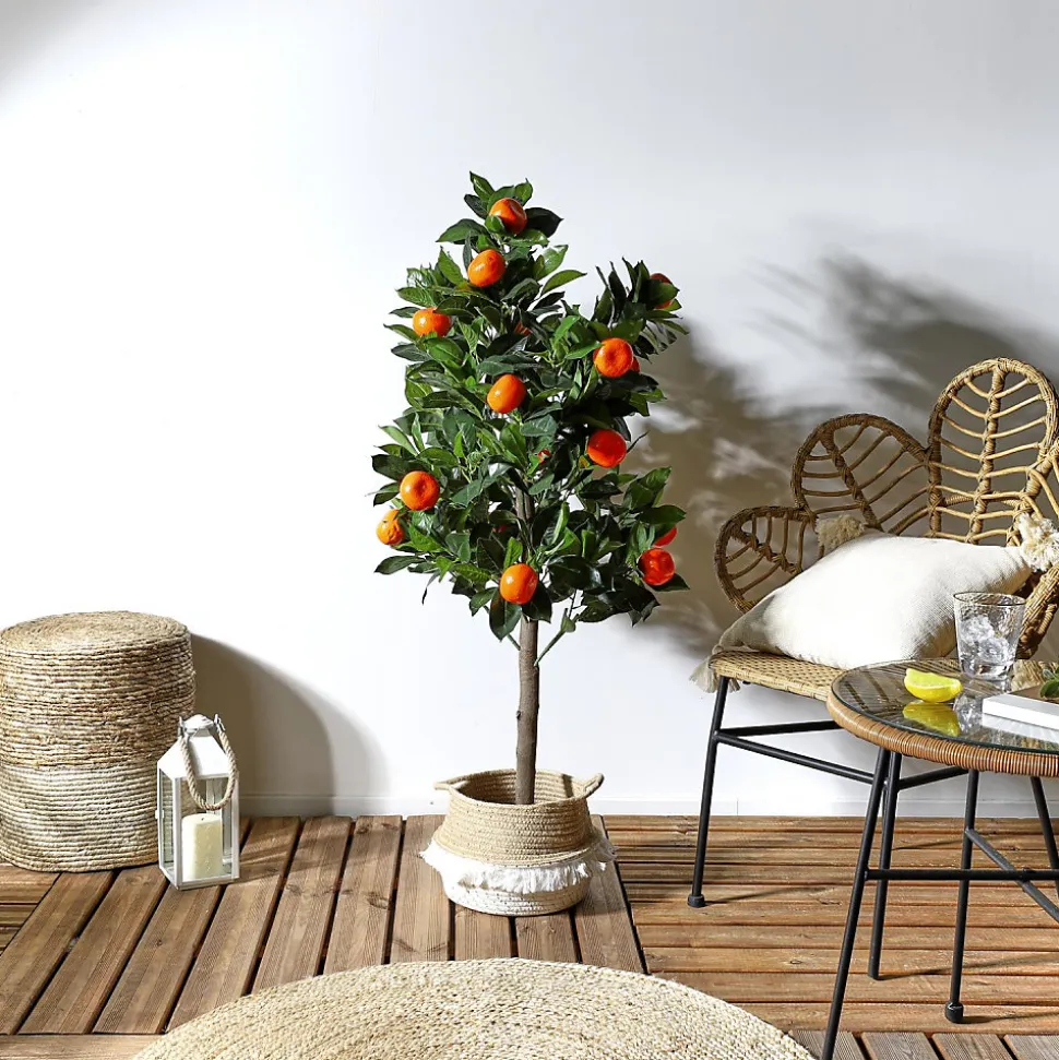 Oranger artificiel 120 cm - - Type: Fleurs & plantes artificielles