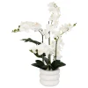 Orchidée artificielle en pot Mick pot en céramique blanc H80cm - Atmosphera