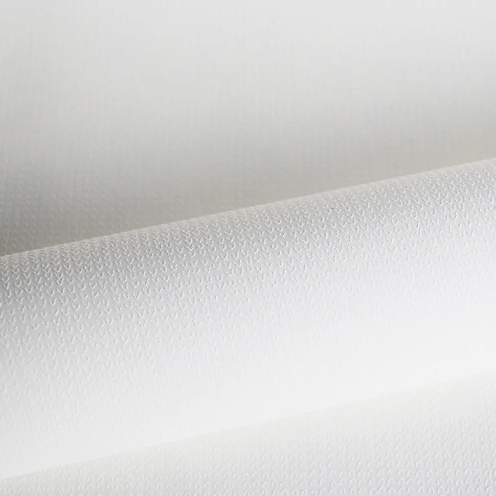 Origin Wallcoverings papier peint effet tricot blanc mat - 53 cm x 10.05 m - 347481
