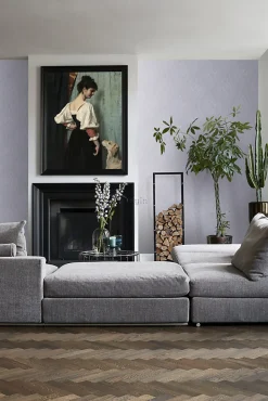 Origin Wallcoverings papier peint ornement violet et gris - 53 cm x 10.05 m - 346631