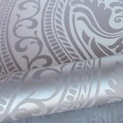 Origin Wallcoverings papier peint ornement violet et gris - 53 cm x 10.05 m - 346631