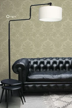 Origin Wallcoverings papier peint ornement kaki - 53 cm x 10.05 m - 347035