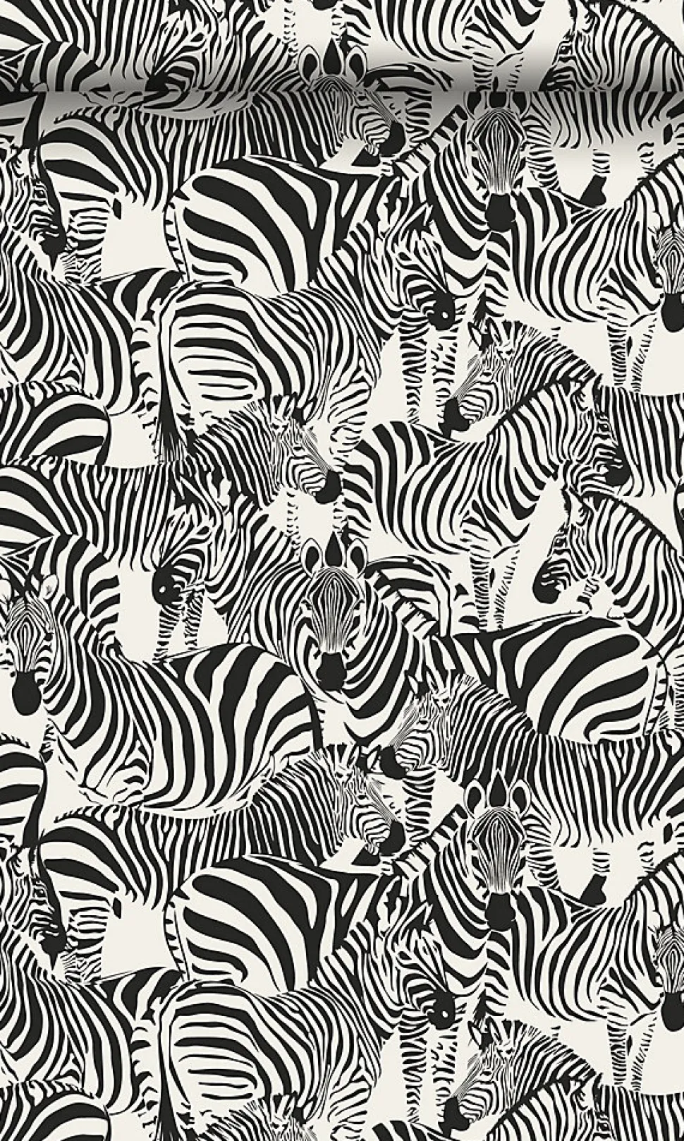 Origin Wallcoverings papier peint zèbres noir et blanc - 53 cm x 10.05 m - 347453