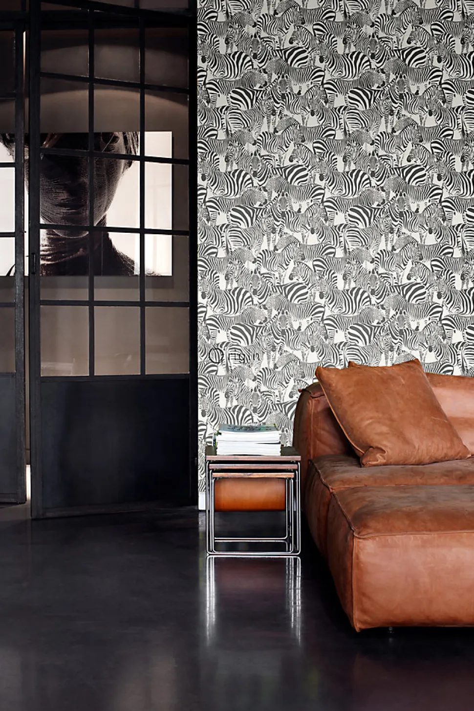 Origin Wallcoverings papier peint zèbres noir et blanc - 53 cm x 10.05 m - 347453