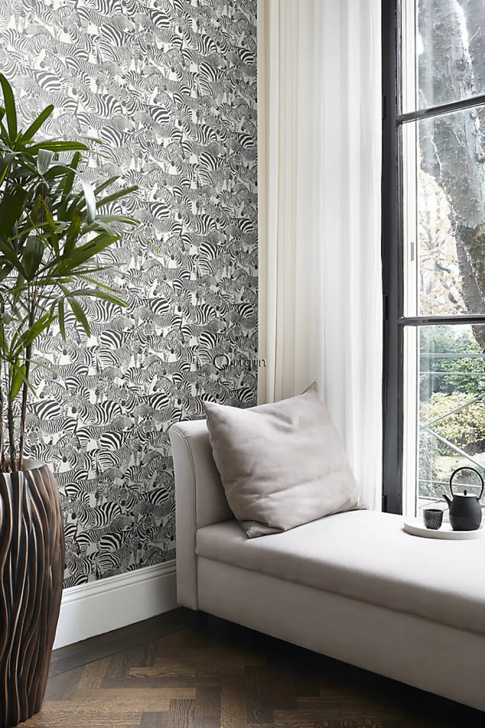 Origin Wallcoverings papier peint zèbres noir et blanc - 53 cm x 10.05 m - 347453