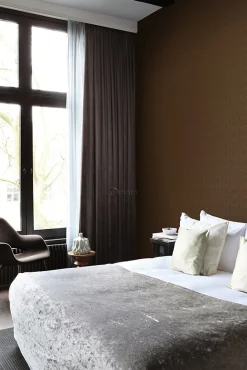 Origin Wallcoverings papier peint petits ornements marron et or brillant - 53 cm x 10.05 m - 345446