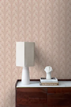Origin Wallcoverings papier peint art déco rose terracotta - 50 x 900 cm - 347968