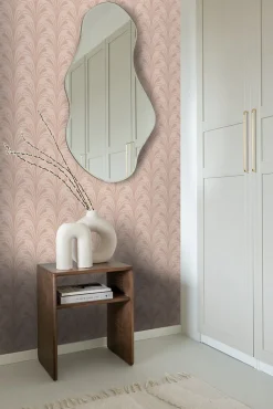Origin Wallcoverings papier peint art déco rose terracotta - 50 x 900 cm - 347968