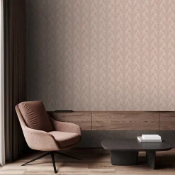 Origin Wallcoverings papier peint art déco rose terracotta - 50 x 900 cm - 347968