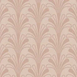 Origin Wallcoverings papier peint art déco rose terracotta - 50 x 900 cm - 347968