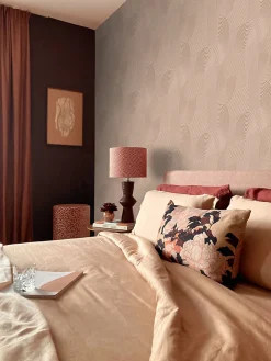 Origin Wallcoverings papier peint graphique 3D rose terracotta - 53 cm x 10.05 m - 348017