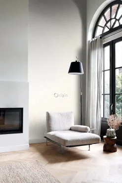 Origin Wallcoverings papier peint plaque métallique vieillie, altérée et touchée par les intempéries blanc crème - 53 cm x 10.05 m