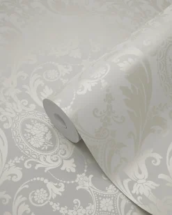 Origin Wallcoverings papier peint ornement blanc cassé - 53 cm x 10.05 m - 346215