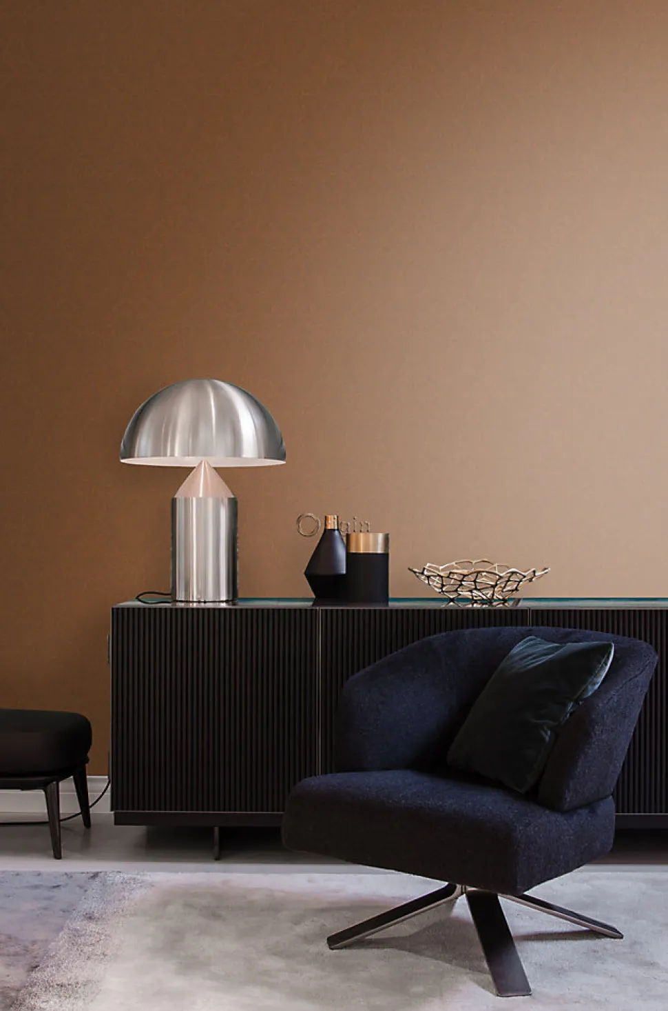 Origin Wallcoverings papier peint ornement jaune safran - 53 cm x 10.05 m - 345430