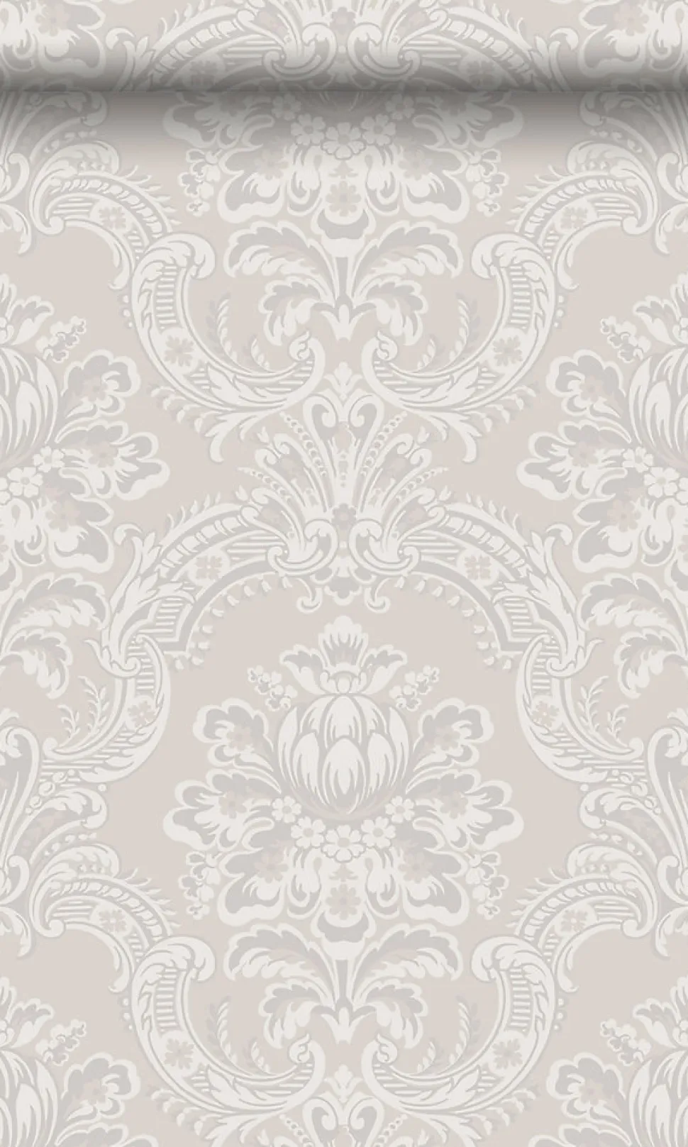 Origin Wallcoverings papier peint ornement gris - 53 cm x 10.05 m - 346524