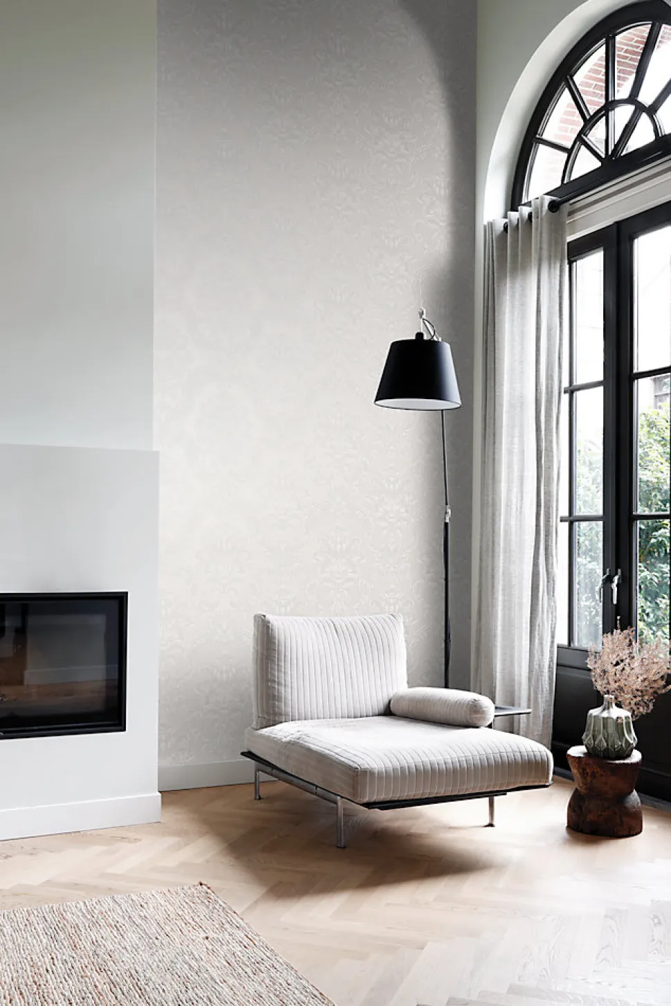 Origin Wallcoverings papier peint ornement gris - 53 cm x 10.05 m - 346524