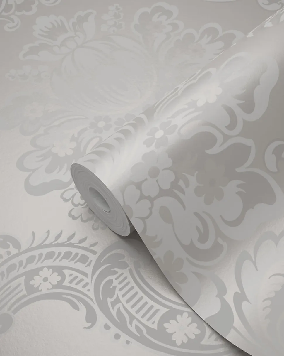 Origin Wallcoverings papier peint ornement gris - 53 cm x 10.05 m - 346524