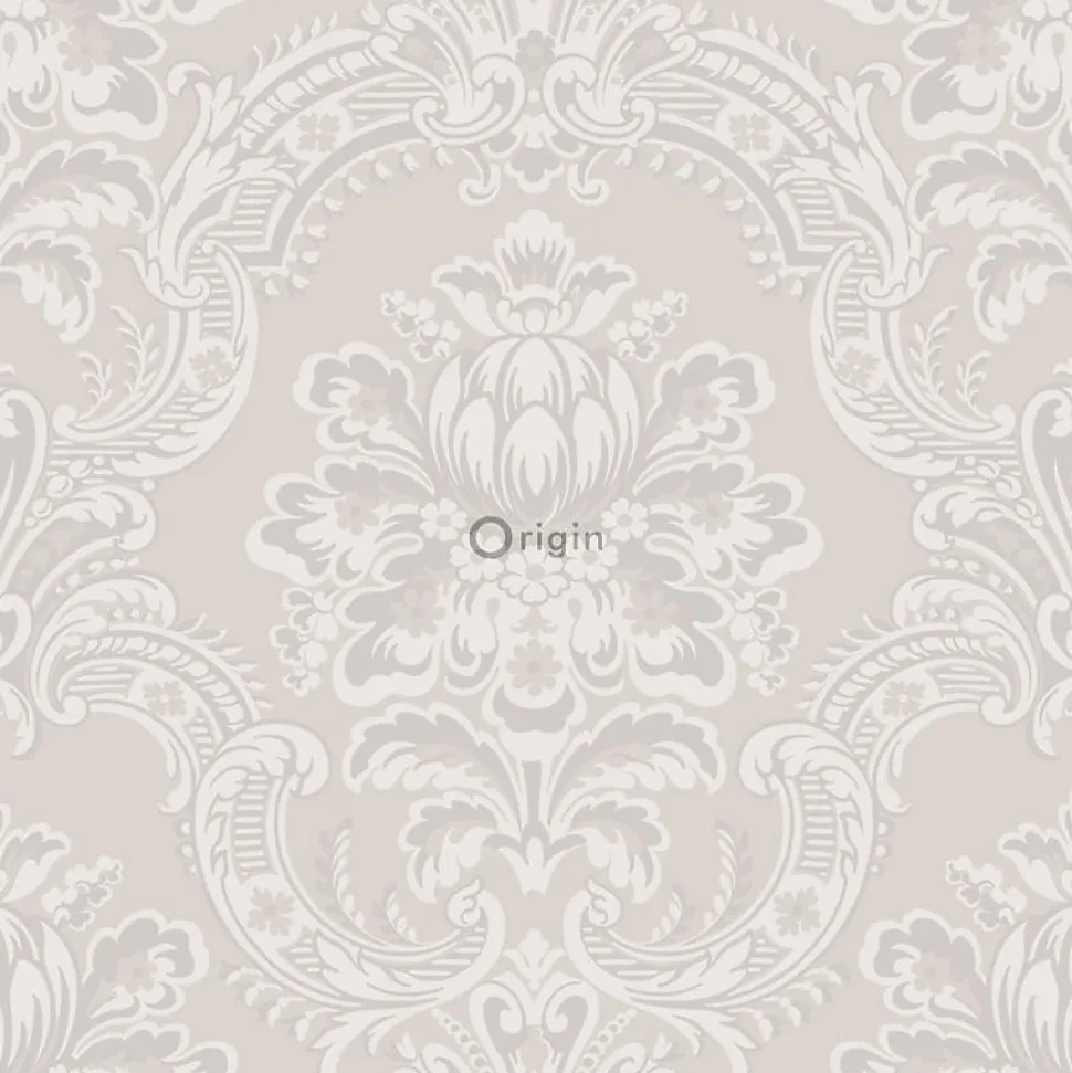 Origin Wallcoverings papier peint ornement gris - 53 cm x 10.05 m - 346524