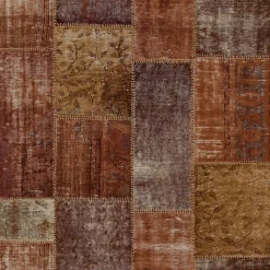 Origin Wallcoverings papier peint motif kilim brun rouille - 53 cm x 10.05 m - 347465