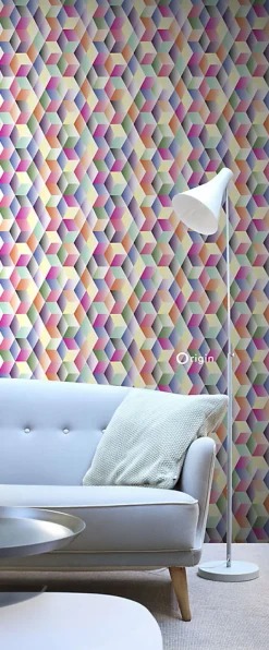 Origin Wallcoverings papier peint intissé XXL dessin graphique multicolore - 50 x 900 cm - 357206