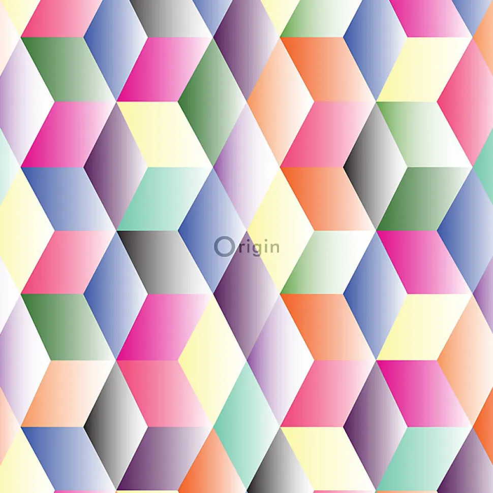 Origin Wallcoverings papier peint intissé XXL dessin graphique multicolore - 50 x 900 cm - 357206