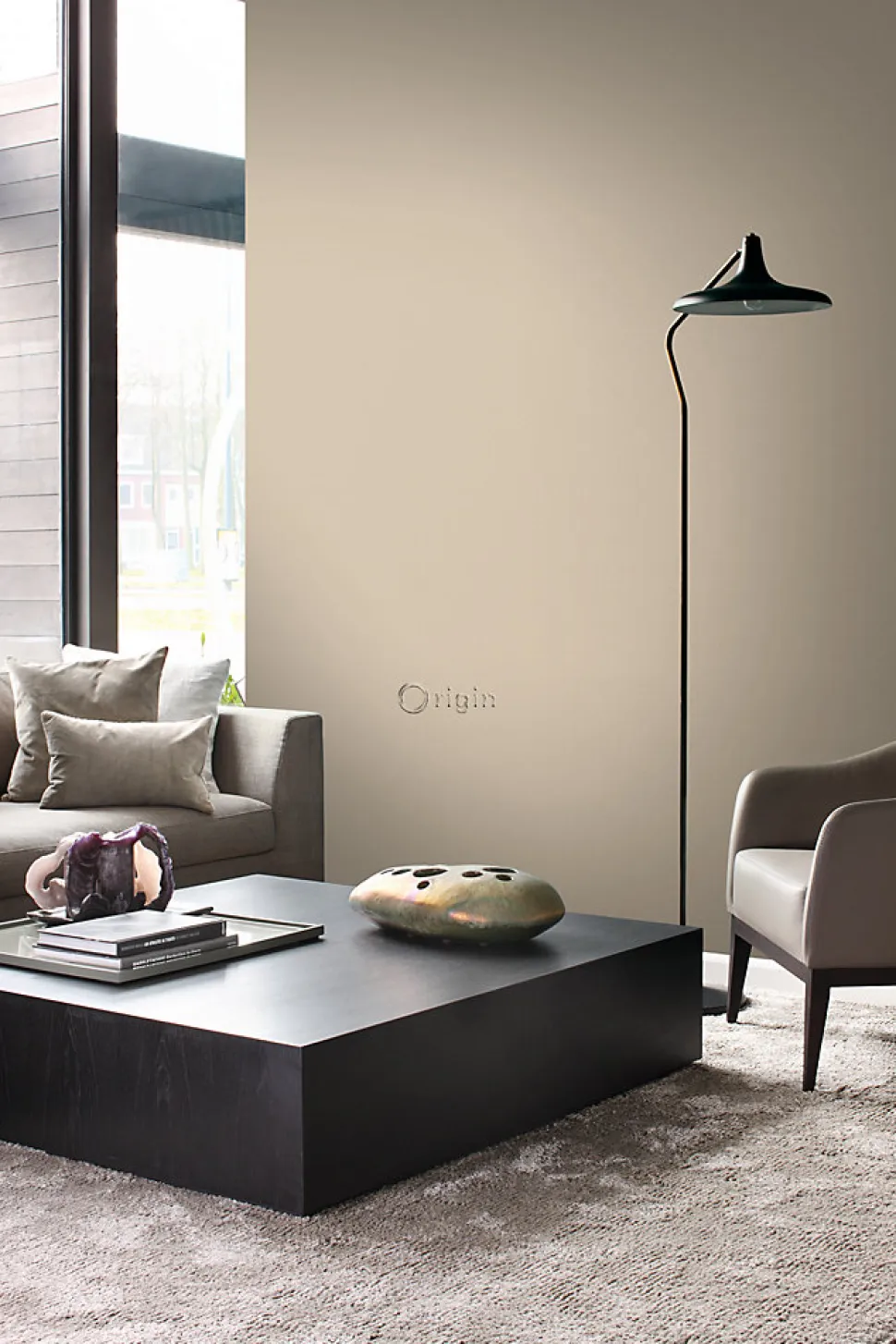 Origin Wallcoverings papier peint petits ornements beige crème - 53 cm x 10.05 m - 345443