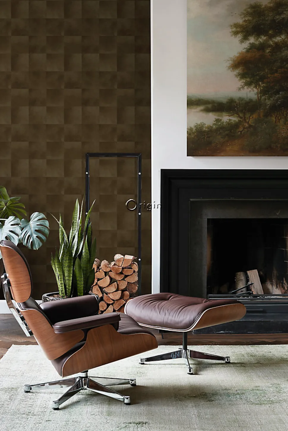 Origin Wallcoverings papier peint motif en peau d'animal brun rouille - 53 cm x 10.05 m - 347798