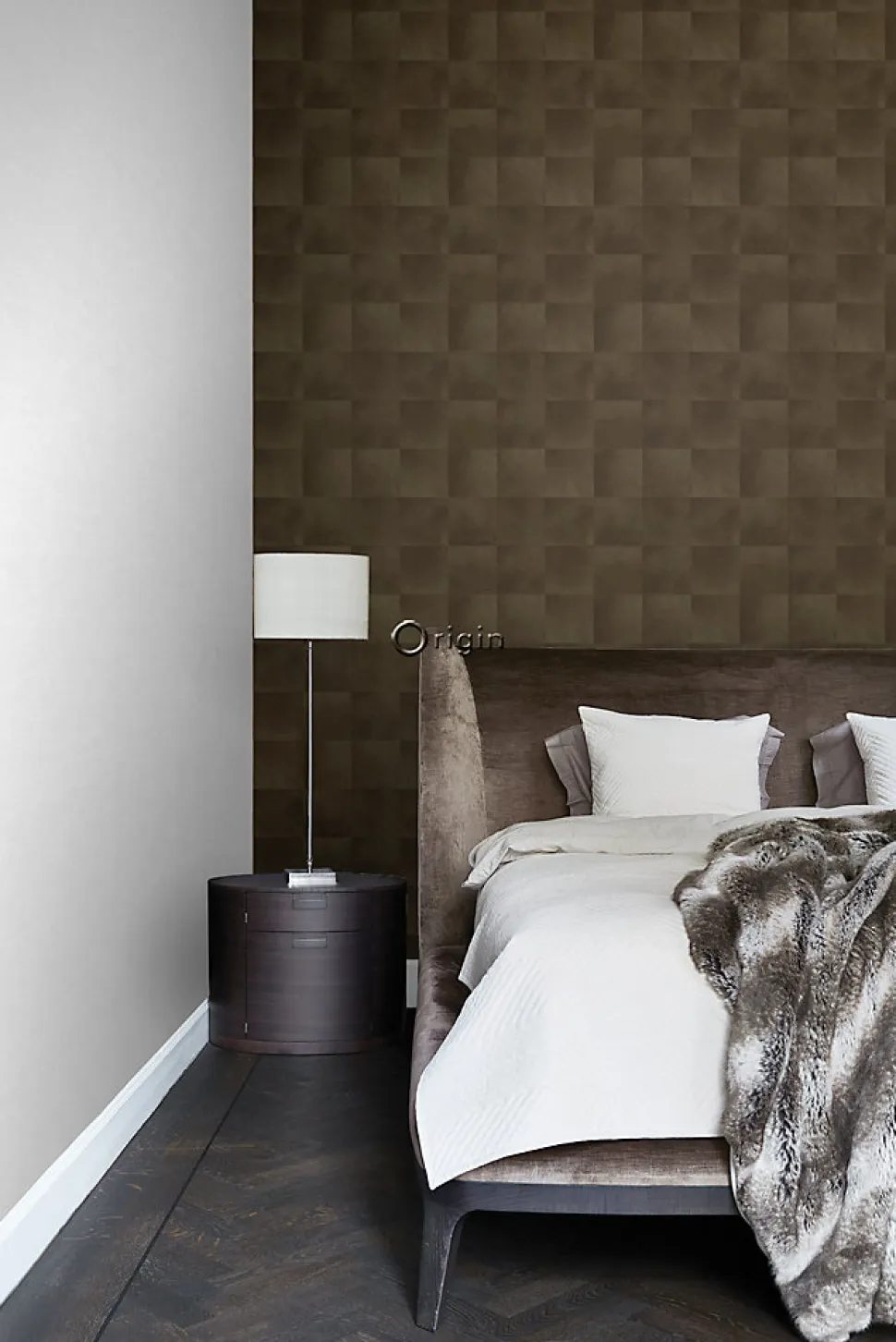 Origin Wallcoverings papier peint motif en peau d'animal brun rouille - 53 cm x 10.05 m - 347798