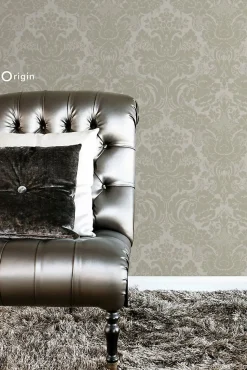 Origin Wallcoverings papier peint ornement marron clair - 53 cm x 10.05 m - 347034