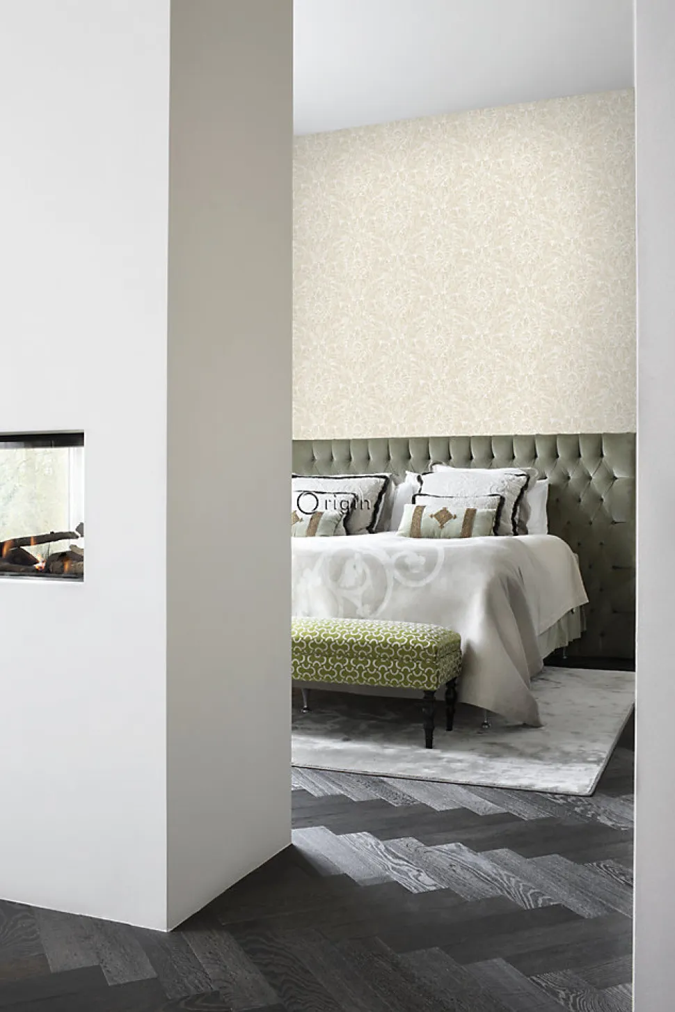 Origin Wallcoverings papier peint ornement beige - 53 cm x 10.05 m - 347307