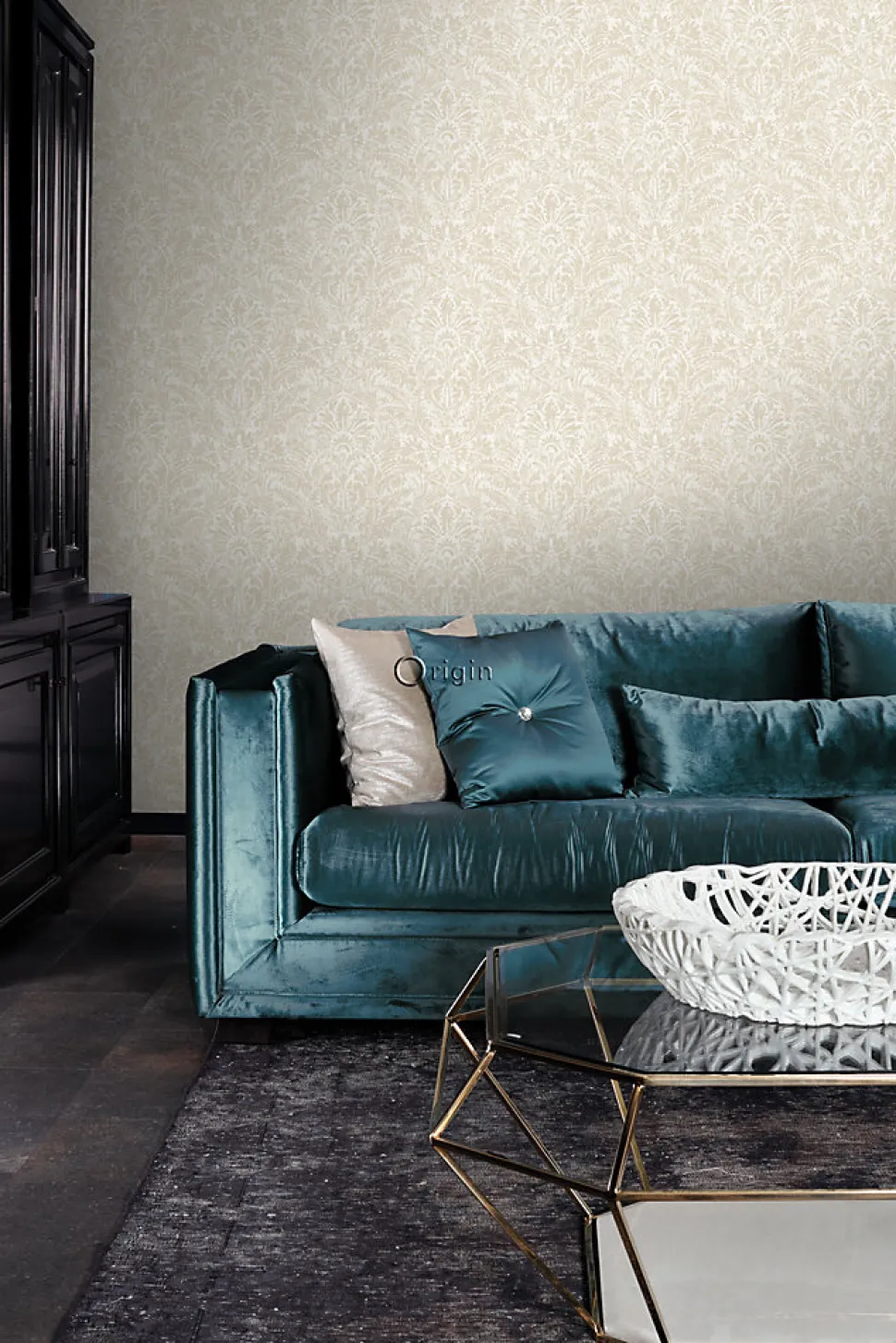 Origin Wallcoverings papier peint ornement beige - 53 cm x 10.05 m - 347307