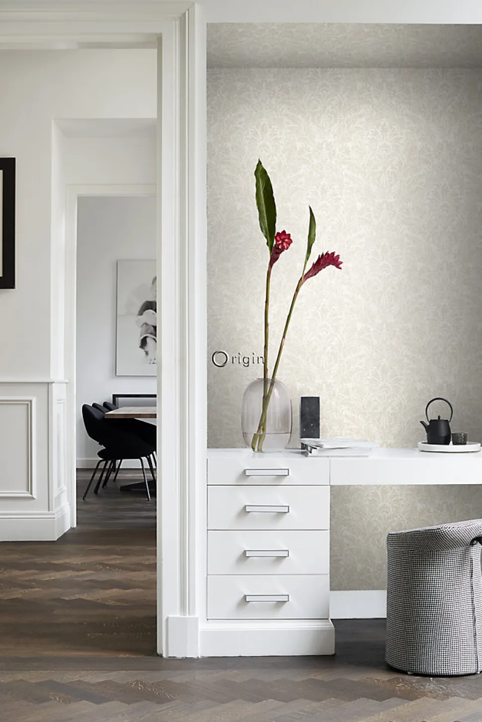 Origin Wallcoverings papier peint ornement beige - 53 cm x 10.05 m - 347307