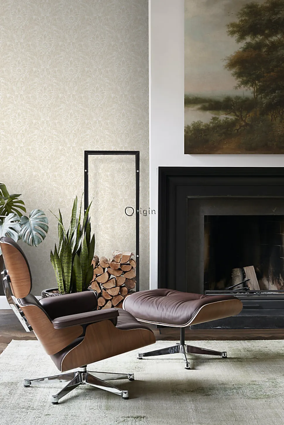 Origin Wallcoverings papier peint ornement beige - 53 cm x 10.05 m - 347307