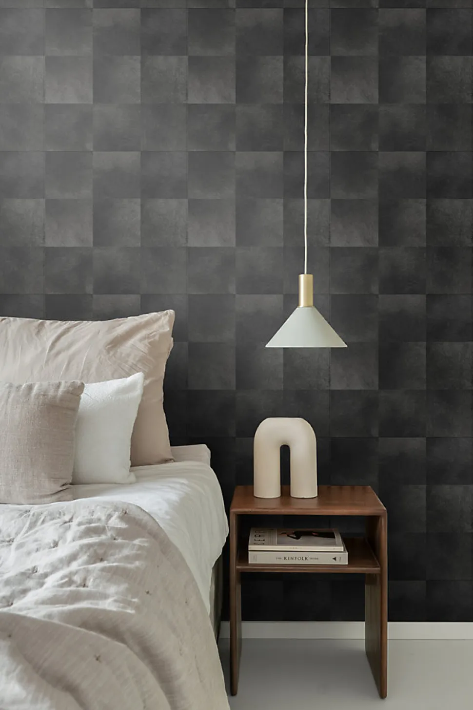 Origin Wallcoverings papier peint motif en peau d'animal gris charbon de bois - 53 cm x 10.05 m - 347326
