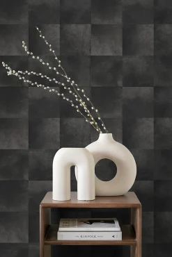 Origin Wallcoverings papier peint motif en peau d'animal gris charbon de bois - 53 cm x 10.05 m - 347326