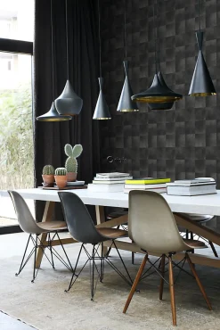 Origin Wallcoverings papier peint motif en peau d'animal gris charbon de bois - 53 cm x 10.05 m - 347326