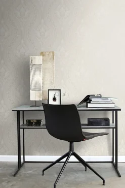 Origin Wallcoverings papier peint ornement argent - 53 cm x 10.05 m - 346628