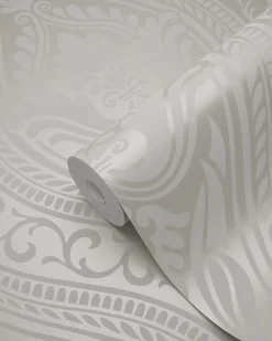 Origin Wallcoverings papier peint ornement argent - 53 cm x 10.05 m - 346628