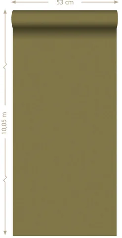 Origin Wallcoverings papier peint uni jaune ocre - 53 cm x 10.05 m - 346905