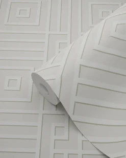 Origin Wallcoverings papier peint motif graphique 3D blanc - 50 x 900 cm - 347977